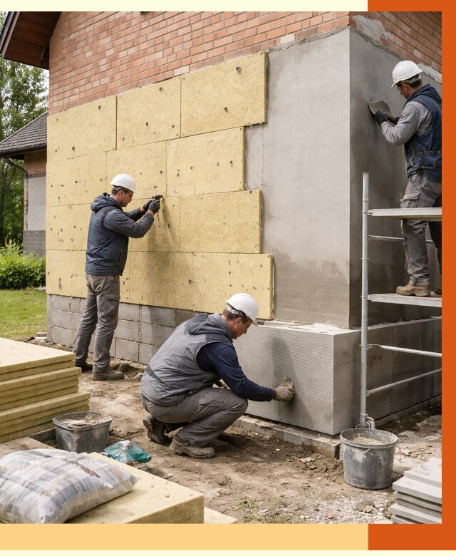 Утепление частного дома в Нягани под ключ от 7640 руб/м2 — недорого | ТепломастерНга