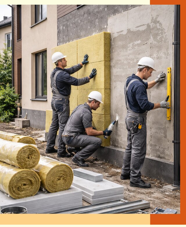 Утепление таунхауса в Нягани от 7334 руб/м2 — комплекс под ключ | ТепломастерНга