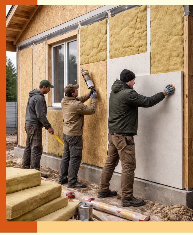 Профессиональное утепление дома из SIP-панелей в Нягани