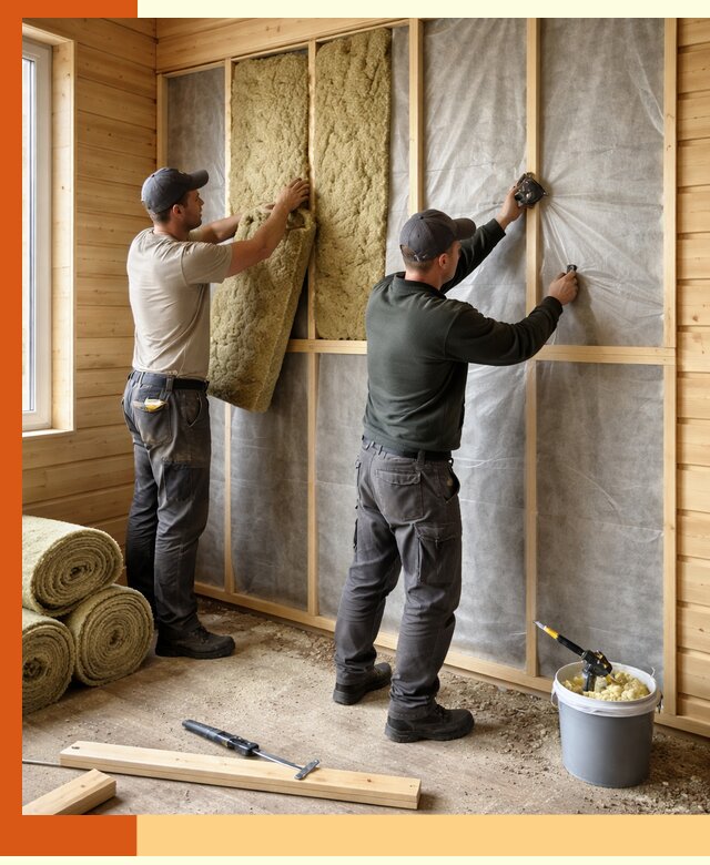 Утепление дома из минибруса в Нягани: комплексные теплоизоляционные работы