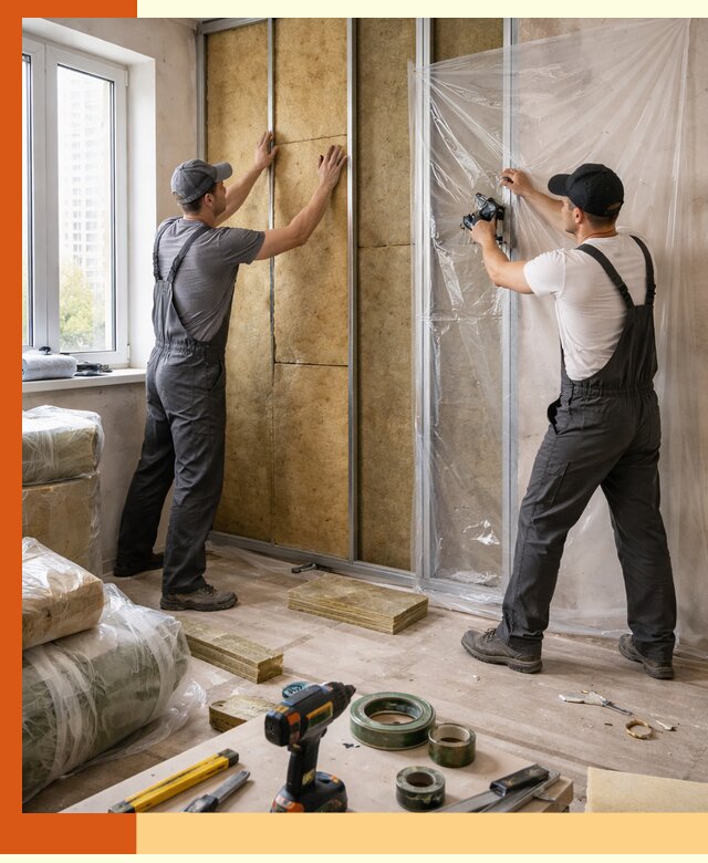 Утепление квартиры изнутри профессионально в Нягани