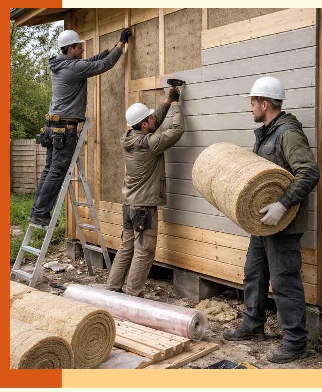 Утепление бани снаружи в Нягани профессионально и надежно