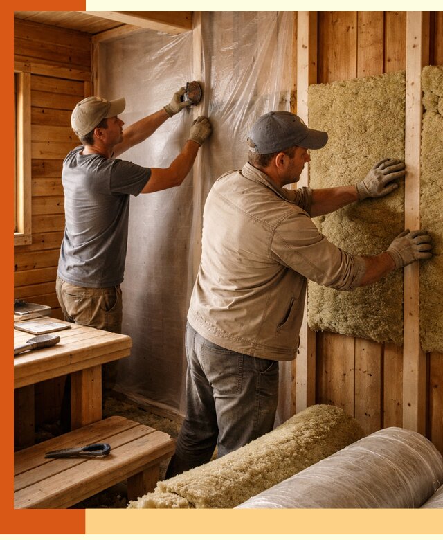 Утепление бани изнутри в Нягани качественно и недорого