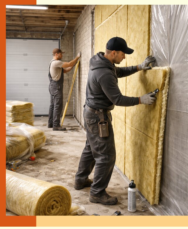 Утепление гаража под ключ в Нягани — все виды теплоизоляции