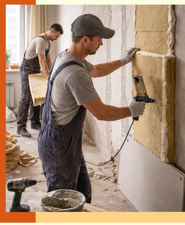 Утепление стен изнутри в Нягани — качественно и эффективно