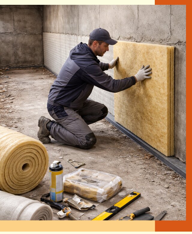 Утепление фундамента изнутри в Нягани от 4278 руб./м2 — работы под ключ | ТепломастерНга