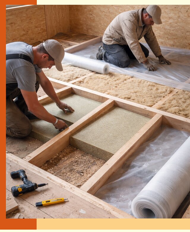 Профессиональное утепление деревянного пола в Нягани