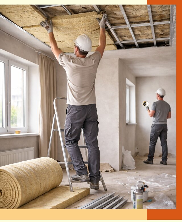 Утепление потолка в частном доме в Нягани от 968 руб./м² — работы под ключ | ТепломастерНга