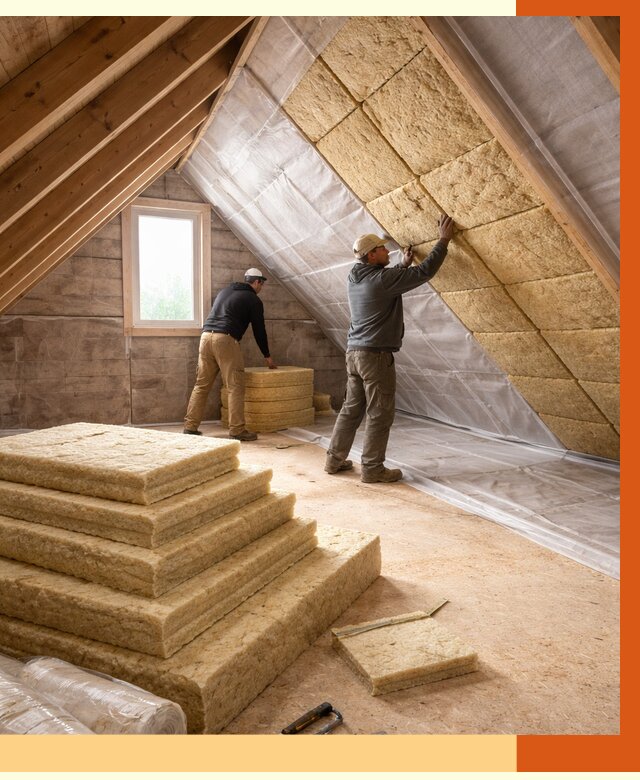 Утепление мансарды в Нягани от 2547 руб/м2 — комплексно и под ключ | ТепломастерНга