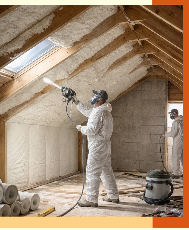 Утепление мансарды ППУ в Нягани от 2801 руб./м² — заказать под ключ | ТепломастерНга