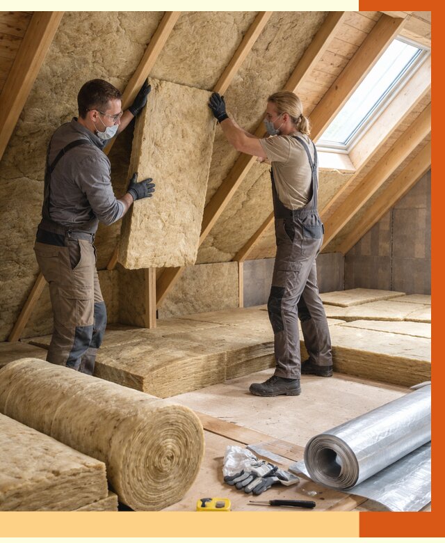 Утепление мансарды минватой в Нягани от 4278 руб./м2 — монтаж и пароизоляция | ТепломастерНга