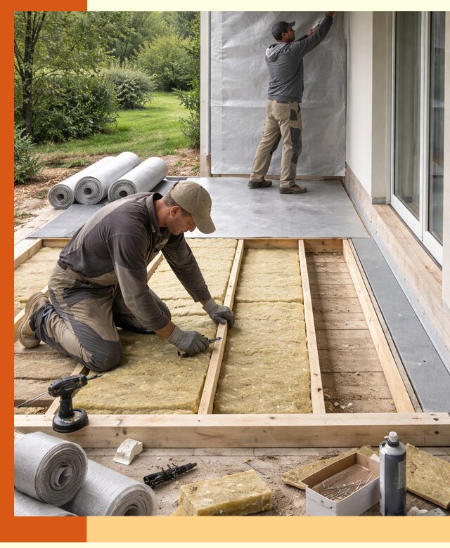 Утепление террасы в Нягани — тепло и защита круглогодично