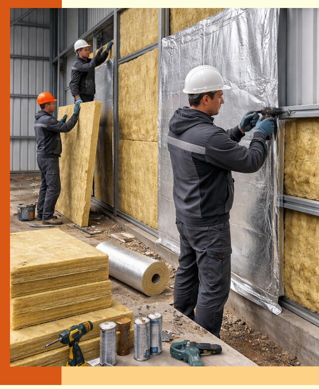 Утепление металлического ангара профессионально в Нягани