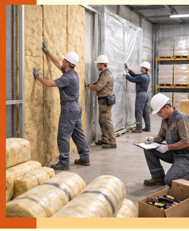 Утепление склада готовой продукции в Нягани качественно и быстро