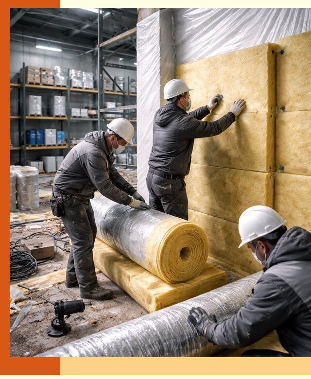 Утепление склада химсырья в Нягани: безопасная и эффективная изоляция