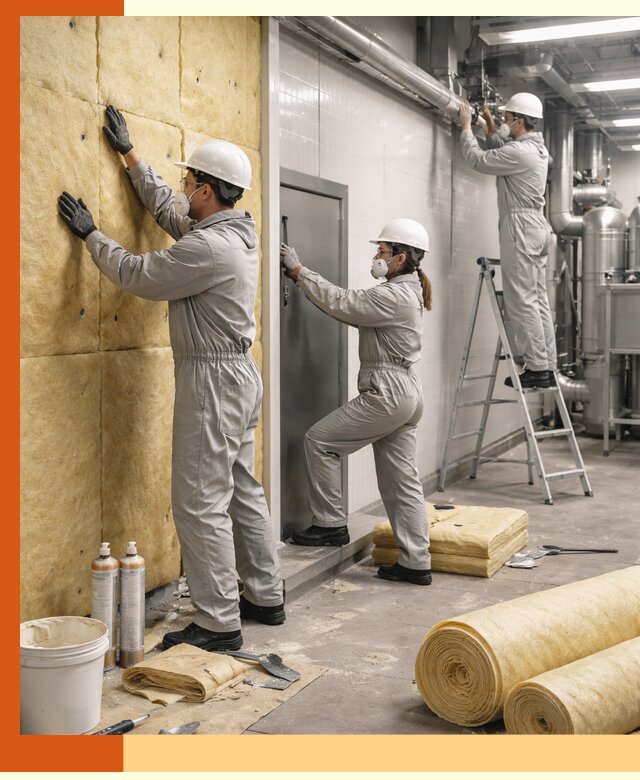 Утепление пищевого цеха под ключ в Нягани