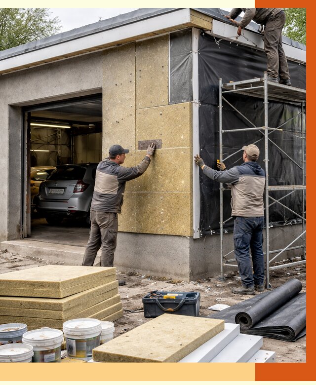 Утепление автосервиса в Нягани ппу, пеноизоляция, от 14770 руб/м2 — ТепломастерНга