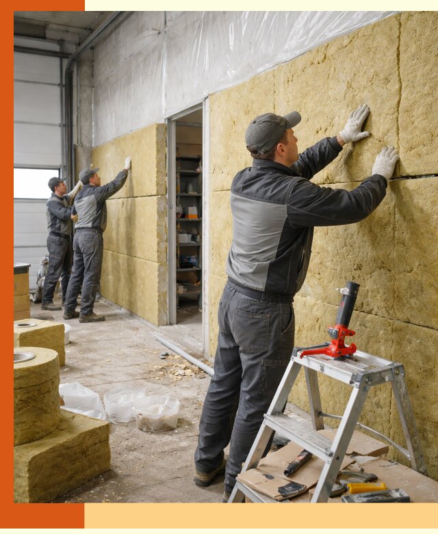 Утепление автосервиса и мастерских в Нягани качественно и надёжно