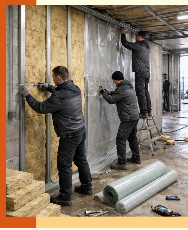 Профессиональное утепление автомойки в Нягани для любого типа помещений