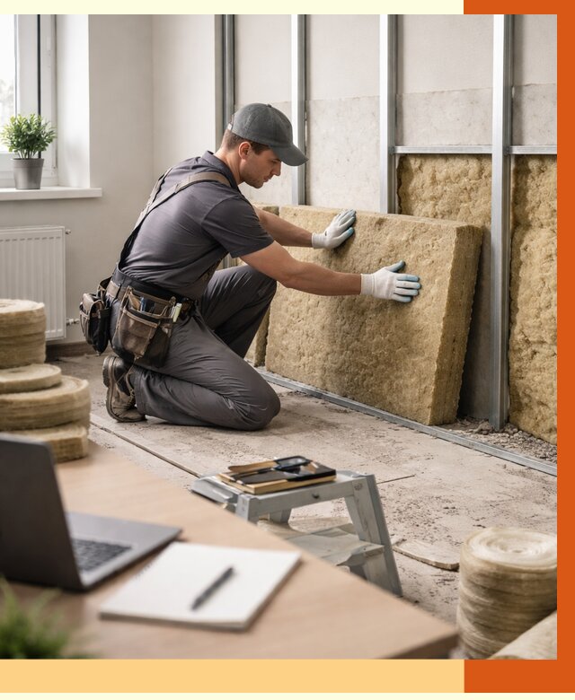 Утепление офиса в Нягани от 4584 руб/м2 — комплексное утепление офиса под ключ | ТепломастерНга