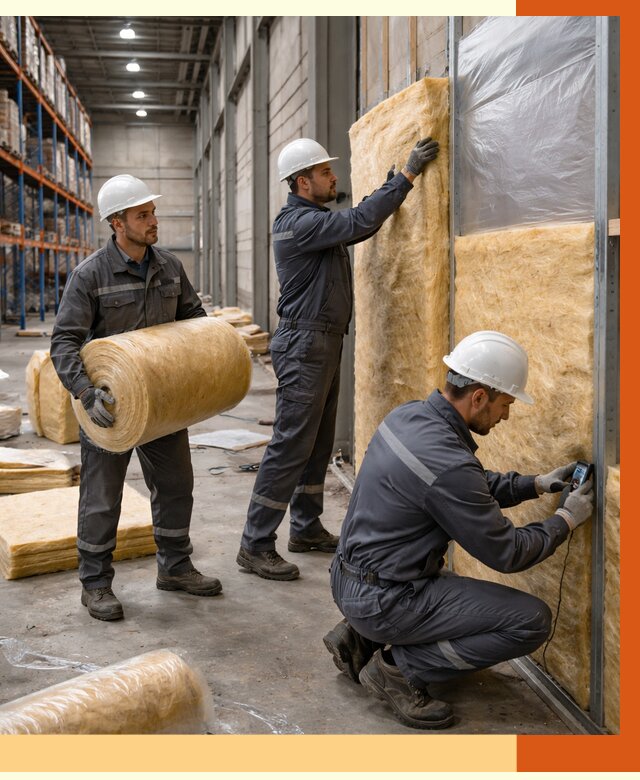 Утепление логистического центра в Нягани от 4584 руб/м² под ключ | ТепломастерНга