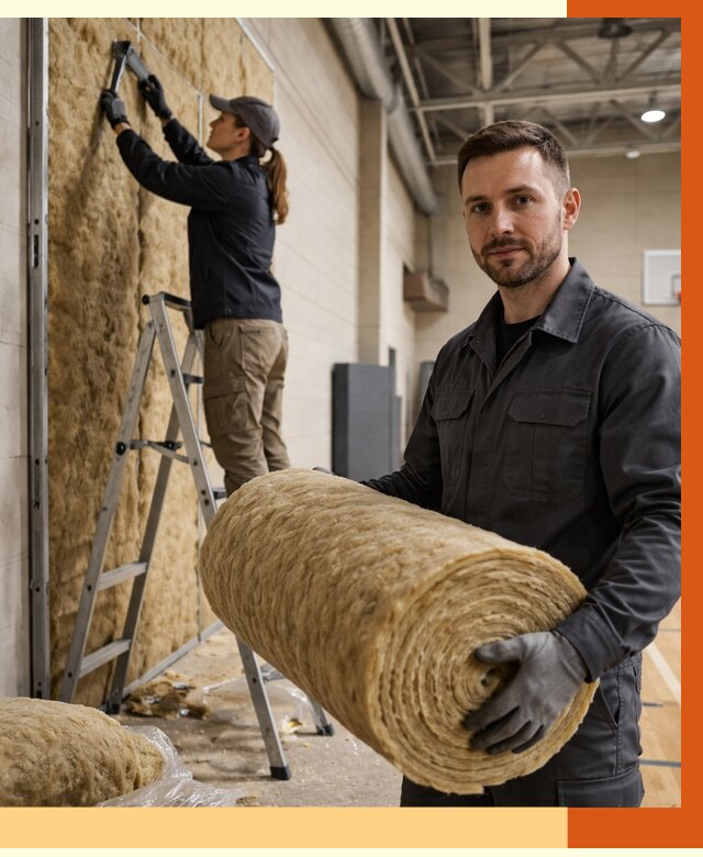 Утепление спортзала в Нягани от 7640 руб/м2 — комплексное утепление под ключ | ТепломастерНга