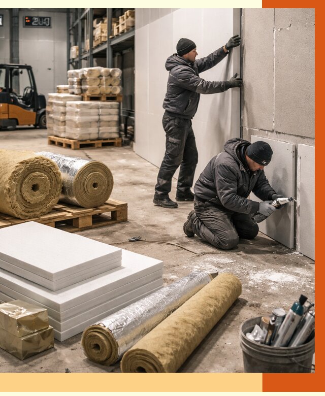 Утепление холодного склада в Нягани от 8658 руб/м2 — комплексное под ключ | ТепломастерНга