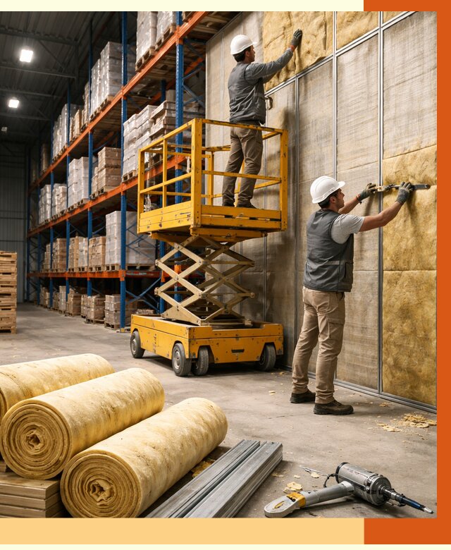 Утепление торгового склада в Нягани от 3260 руб/м2 — комплексно и под ключ | ТепломастерНга