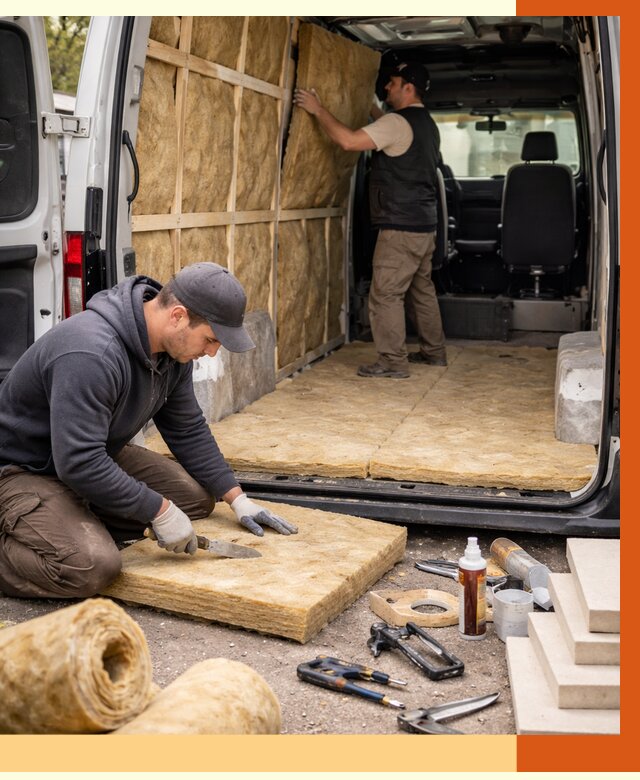 Утепление кемпера в Нягани под ключ от 12223 руб. — профессионально | ТепломастерНга