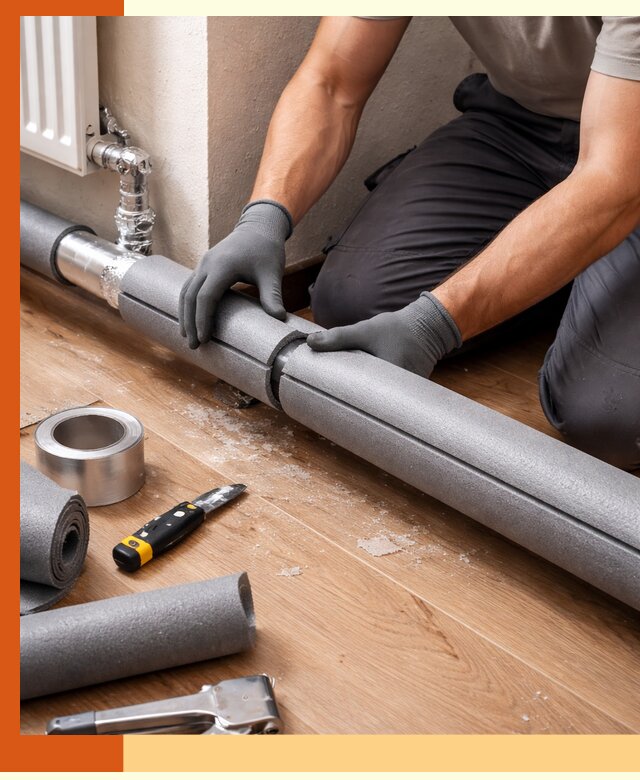 Утепление труб отопления в Нягани: теплоизоляция и защита сети