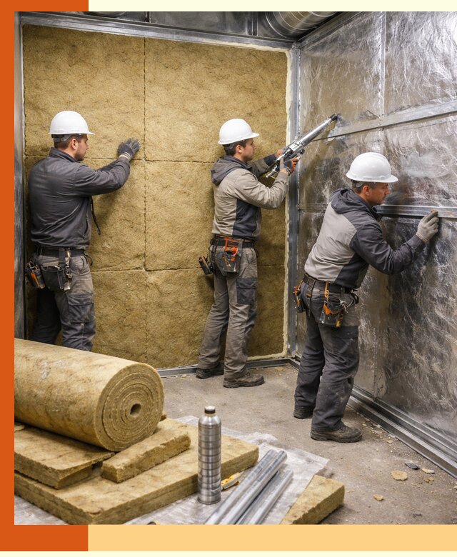 Утепление венткамеры в Нягани — качественная теплоизоляция и шумопоглощение