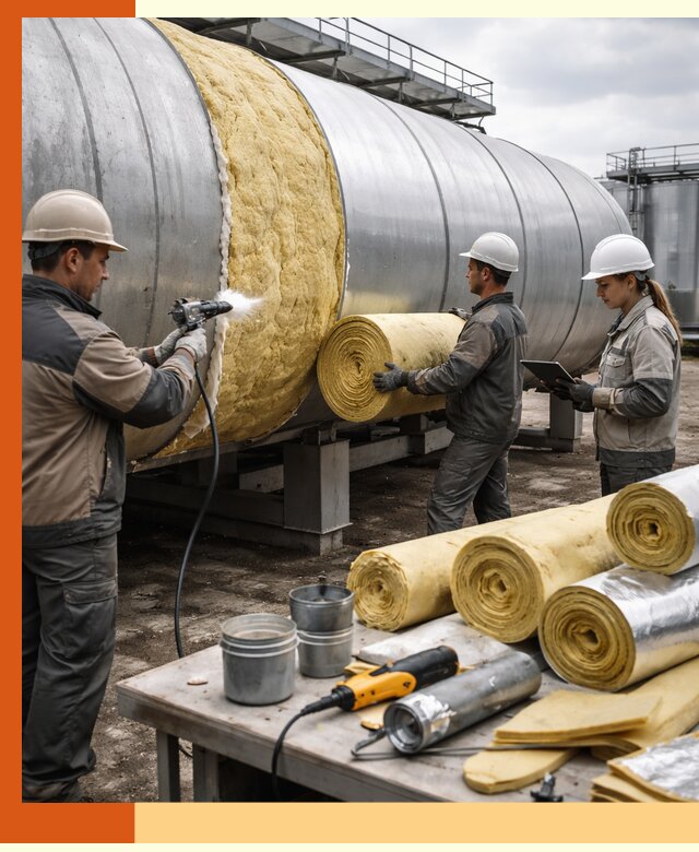 Утепление цистерны в Нягани — утеплители и монтаж под ключ