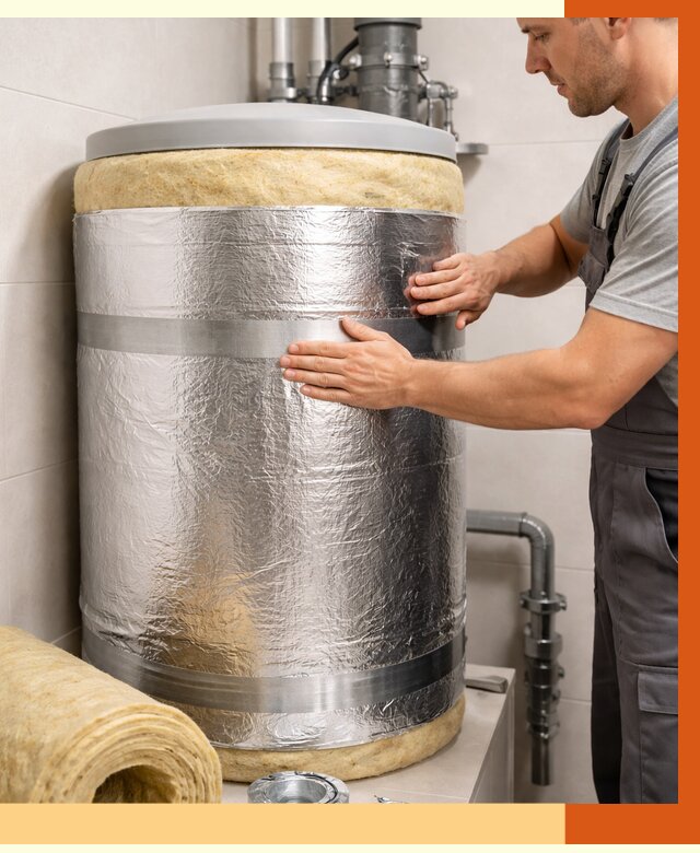 Утепление бойлера в Нягани от 4584 руб. под ключ | Утепление ППУ | ТепломастерНга