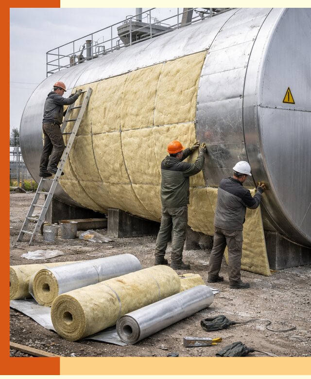 Утепление резервуаров с топливом в Нягани надежно и экономично