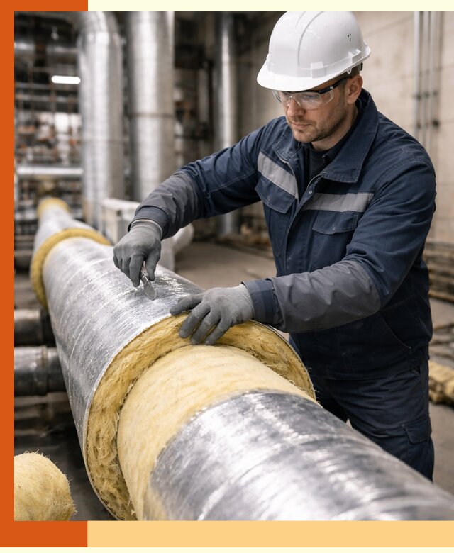 Утепление технологического оборудования и заводских установок в Нягани