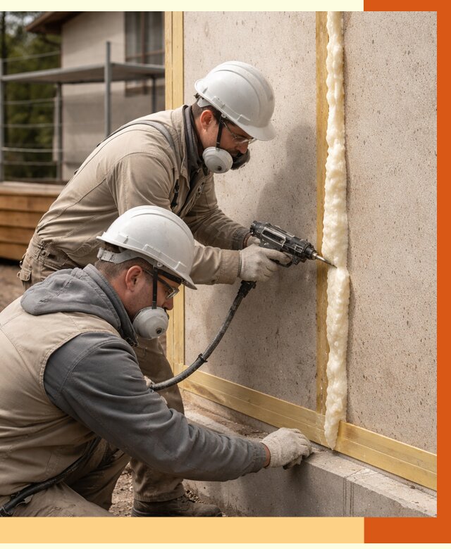 Утепление сип панелей ППУ в Нягани от 4889 руб. под ключ | ТепломастерНга