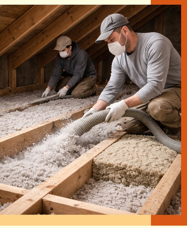 Заполнение полостей чердачного перекрытия в Нягани от 4584 руб. | ТепломастерНга