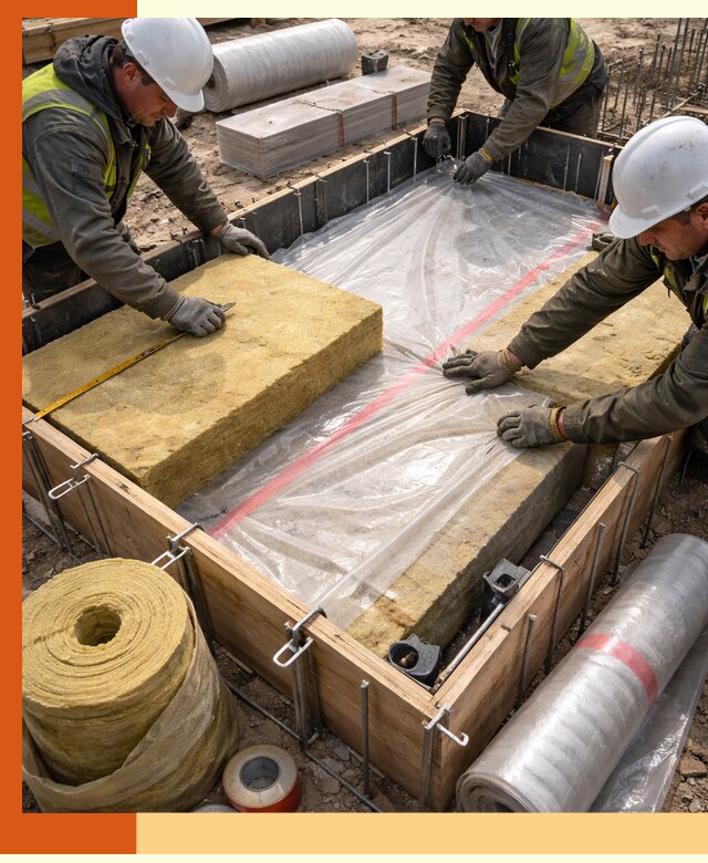 Теплоизоляция опалубки для строительства в Нягани