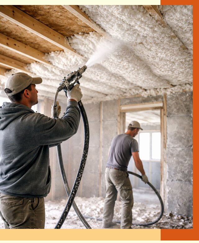 Утепление пеноизолом в Нягани от 1630 руб./м2 под ключ | ТепломастерНга