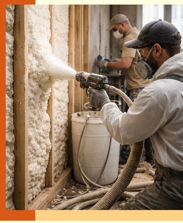 Утепление пеноизолом жилых и коммерческих объектов в Нягани