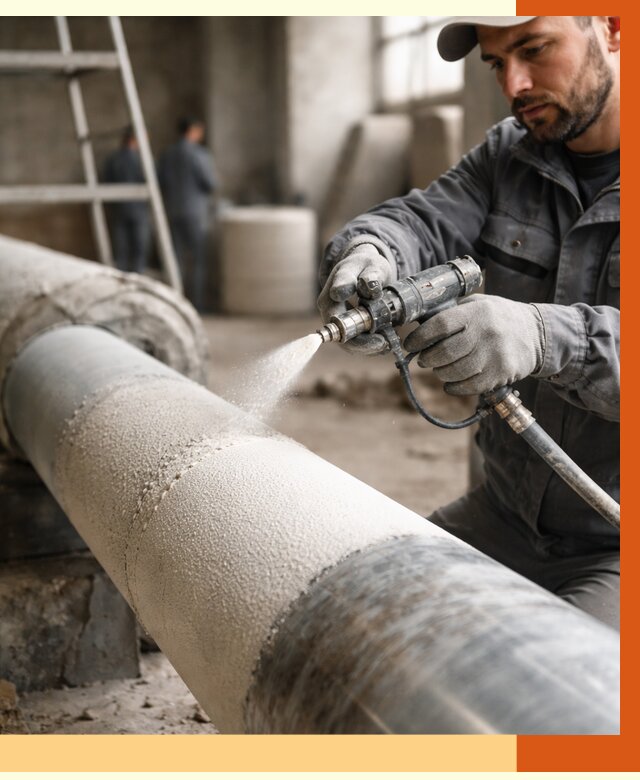 Утепление труб жидкой теплоизоляцией в Нягани от 7640 руб. под ключ | ТепломастерНга