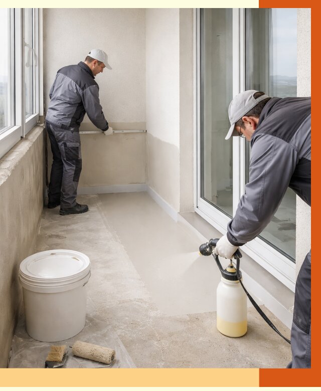 Утепление балкона жидкой теплоизоляцией в Нягани от 5857 руб./м2 | ТепломастерНга