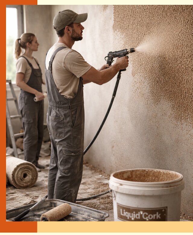 Утепление стен жидкой пробкой в Нягани эффективное и долговечное