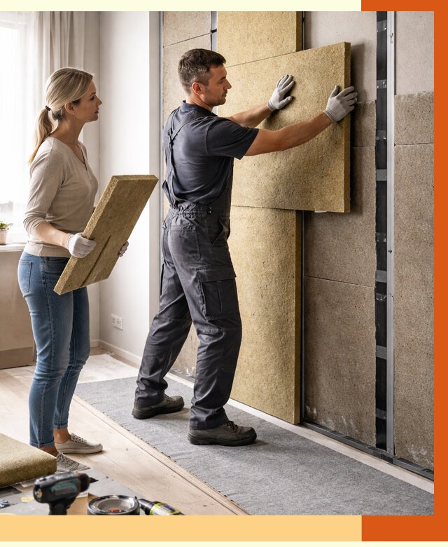 Профессиональная шумоизоляция квартиры в Нягани от 7640 руб. за м2 | ТепломастерНга