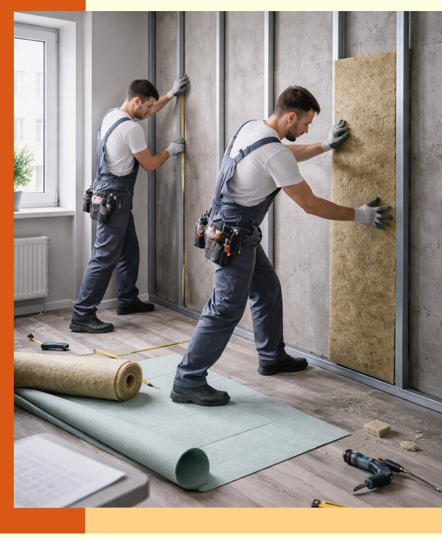 Шумоизоляция квартиры под ключ в Нягани — профессионально и гарантированно