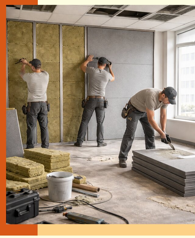 Профессиональная шумоизоляция офисов в Нягани для комфорта сотрудников