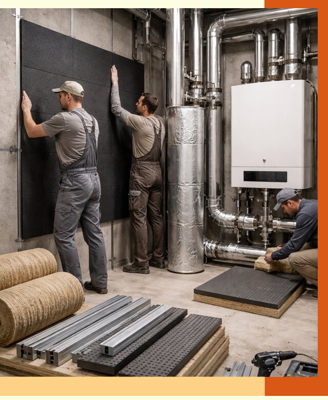 Шумоизоляция котельной в Нягани от 6621 руб. под ключ | Профессиональная звукоизоляция — ТепломастерНга