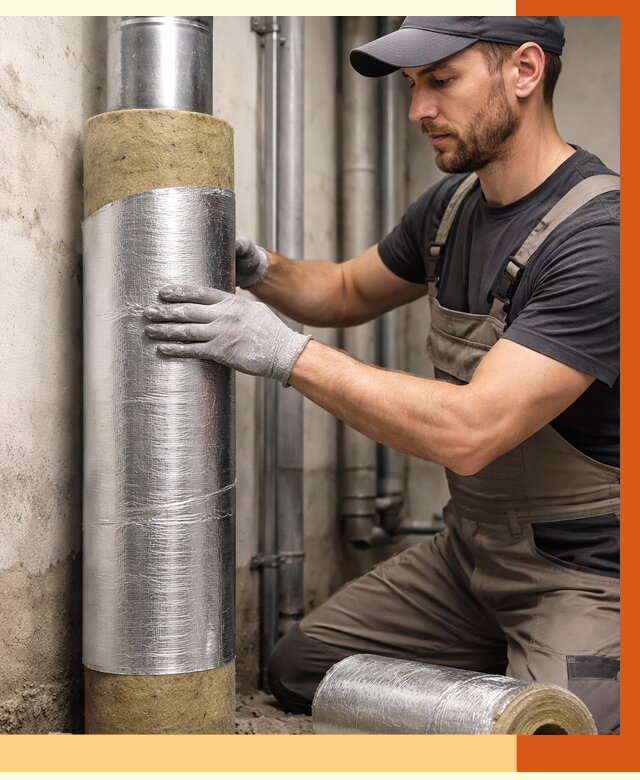 Шумоизоляция труб в Нягани от 1222 руб. — шумоподавление и звукоизоляция труб | ТепломастерНга