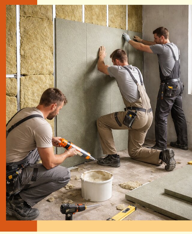 Профессиональная шумоизоляция стен в Нягани для квартир и домов