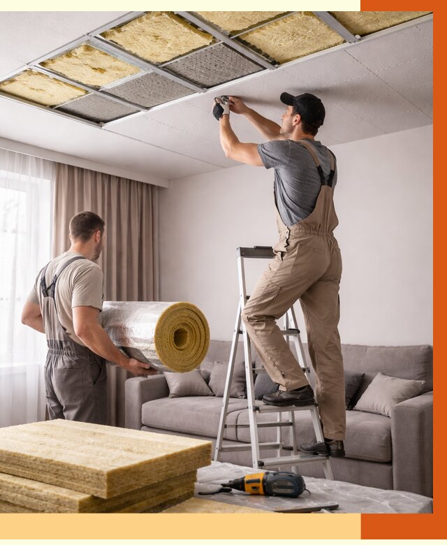 Шумоизоляция потолка в Нягани от 2292 руб. под ключ | Профессионально — ТепломастерНга